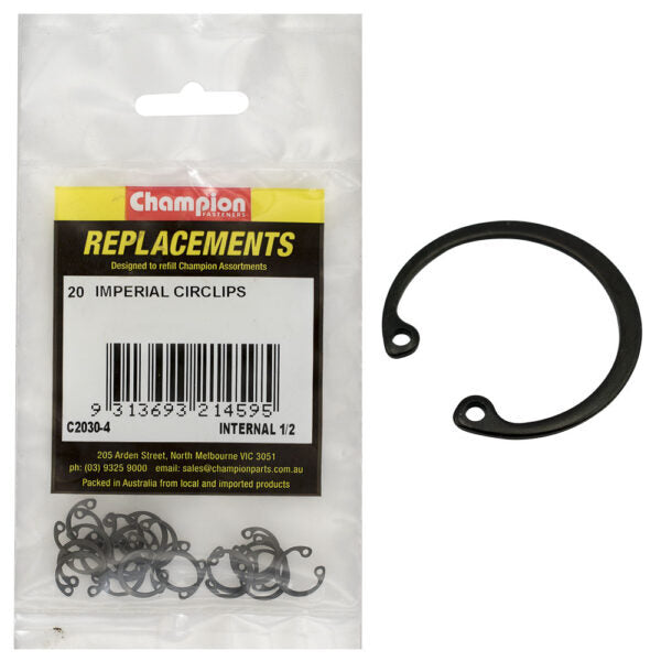Champion C2030-4 Internal Circlip Imperial 1/2" -  20/Pack