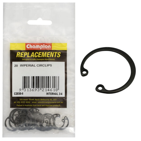 Champion C2030-6 Internal Circlip Imperial 3/4" -  20/Pack