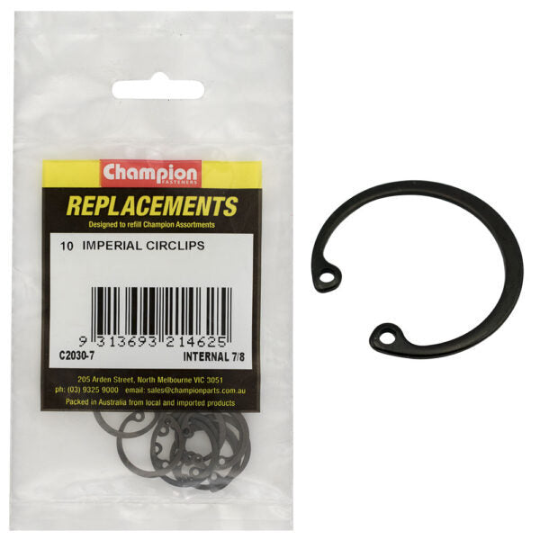 Champion C2030-7 Internal Circlip Imperial 7/8" -  10/Pack