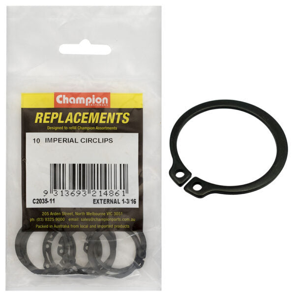 Champion C2035-11 External Circlip Imperial 1-3/16" -  10/Pack