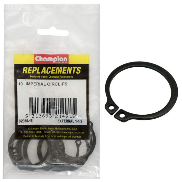 Champion C2035-16 External Circlip Imperial 1-1/2" -  10/Pack
