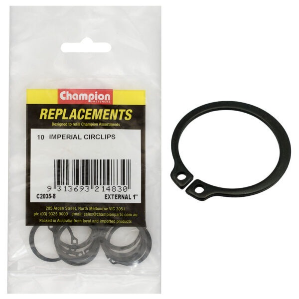 Champion C2035-8 External Circlip Imperial 1" -  10/Pack