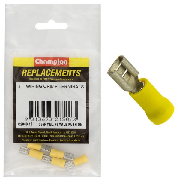 Champion C2040 Crimp Terminal Blade Female (Female Push - On) - AIMS Industrial Supplies