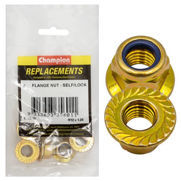 Champion C272 Self-Locking Hex Flange Nut Nylon Insert - AIMS Industrial Supplies