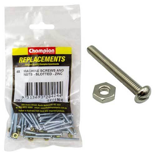 Champion C290-2 Round Head Slotted Screw 1/8 x 1-1/4" -  48/Pack