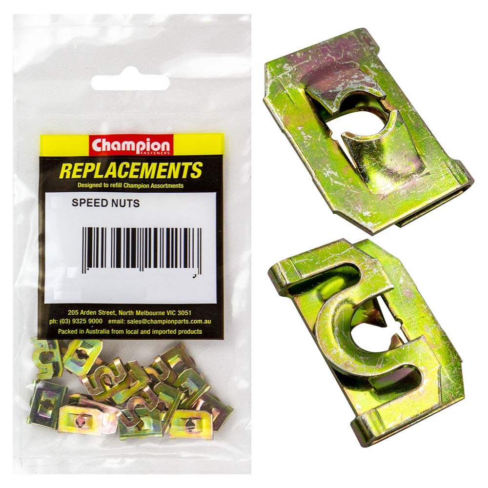 Champion C380-4 Speed Nut U-Type Screw 17.55 x 12.55 x 4.35mm - 20/Pack