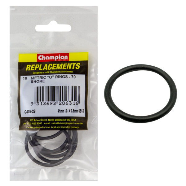 Champion C408-29 O-Ring Nitrile 70 Metric 41 x 3.5mm - 10/Pack