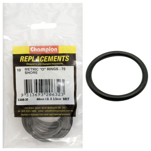 Champion C408-30 O-Ring Nitrile 70 Metric 44 x 3.5mm - 10/Pack