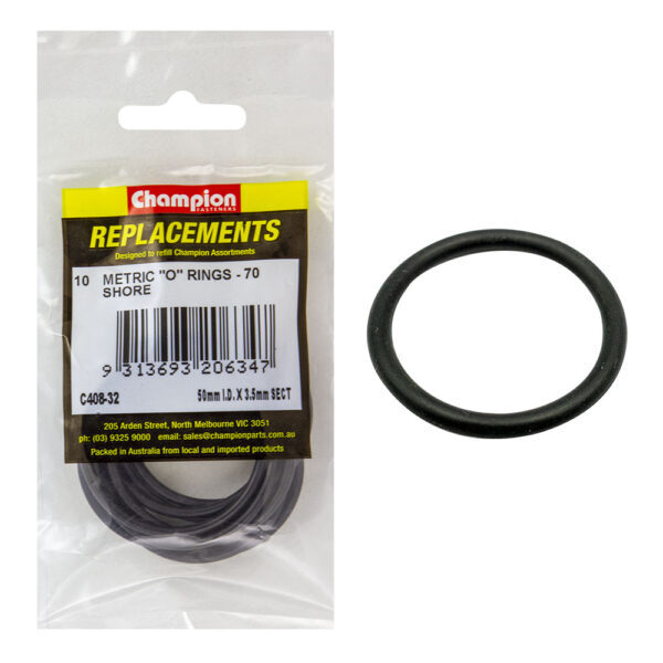 Champion C408-32 O-Ring Nitrile 70 Metric 50 x 3.5mm - 10/Pack