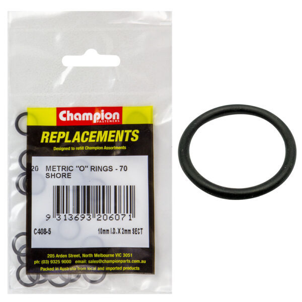 Champion C408-5 O-Ring Nitrile 70 Metric 10 x 2mm - 20/Pack