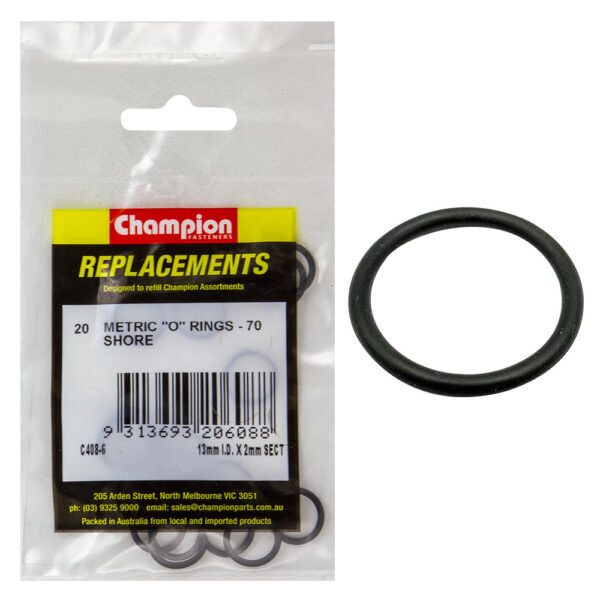 Champion C408-6 O-Ring Nitrile 70 Metric 13 x 2mm - 20/Pack