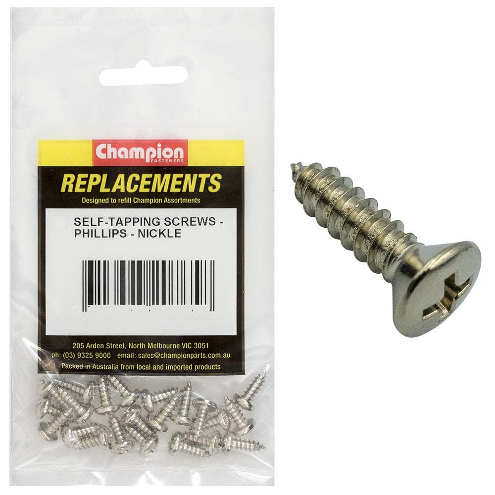 Champion C540-12 Pan Phillips Self Tapping Screw 4.2 x 13mm - 30/Pack