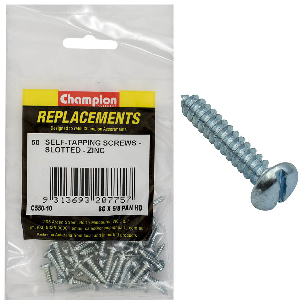 Champion C550-10 Pan Head Combo/Slotted Screw 4.2 x 16mm - 50/Pack
