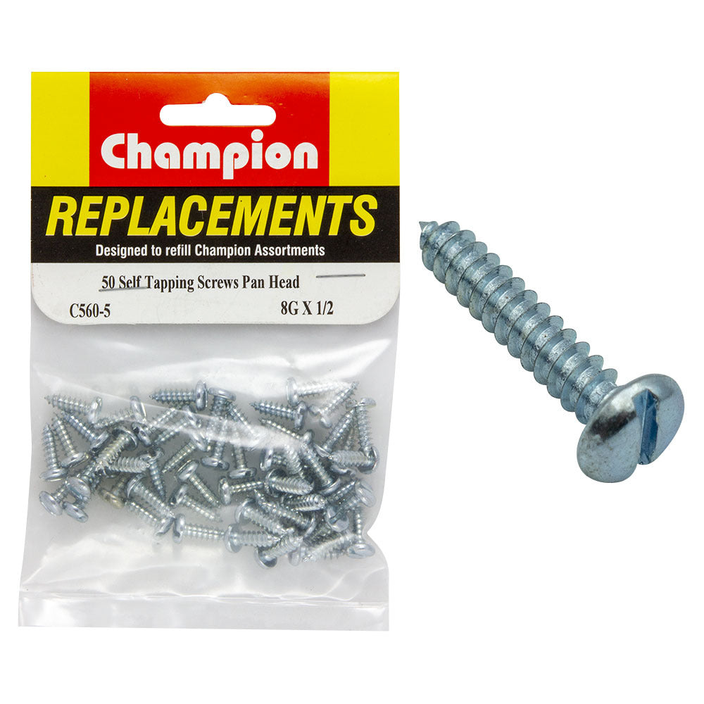 Champion C560-5 Pan Head Combo/Slotted Screw 4.2 x 13mm - 50/Pack