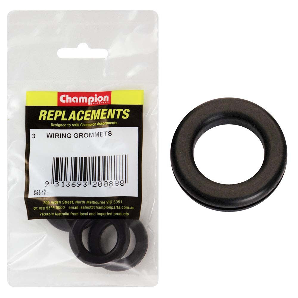 Champion C63-12 Wiring Grommet M23 x 31 x 37mm - 3/Pack