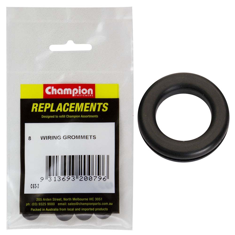 Champion C63-3 Wiring Grommet M6 x 12 x 14mm - 8/Pack