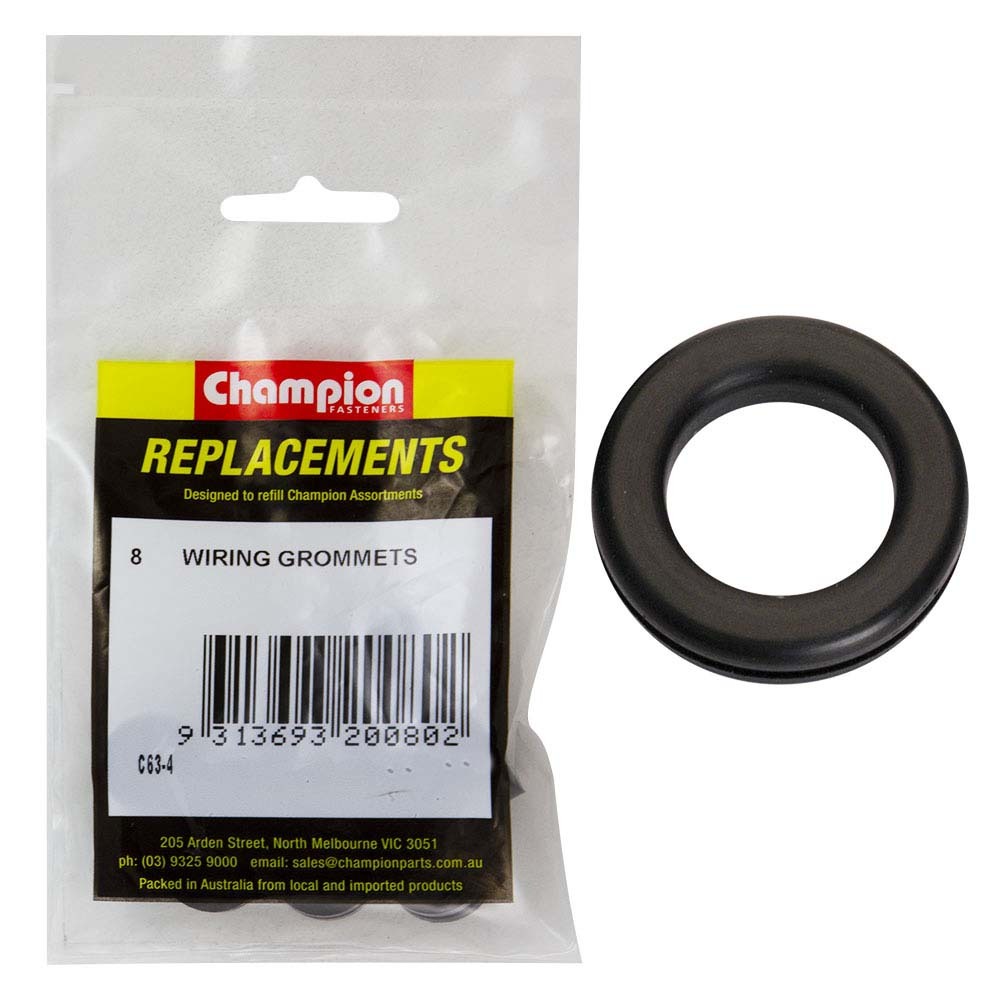 Champion C63-4 Wiring Grommet M8 x 13 x 19mm - 8/Pack
