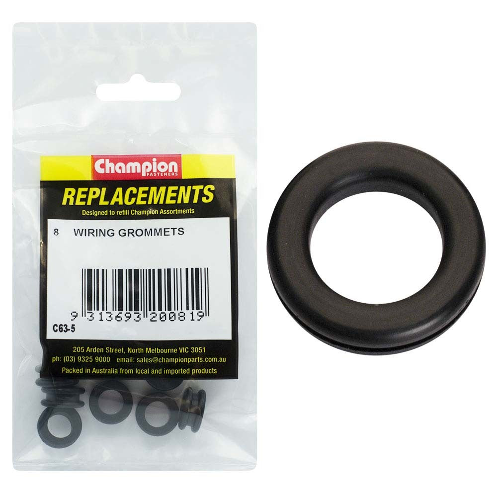 Champion C63-5 Wiring Grommet M10 x 12 x 17mm - 8/Pack