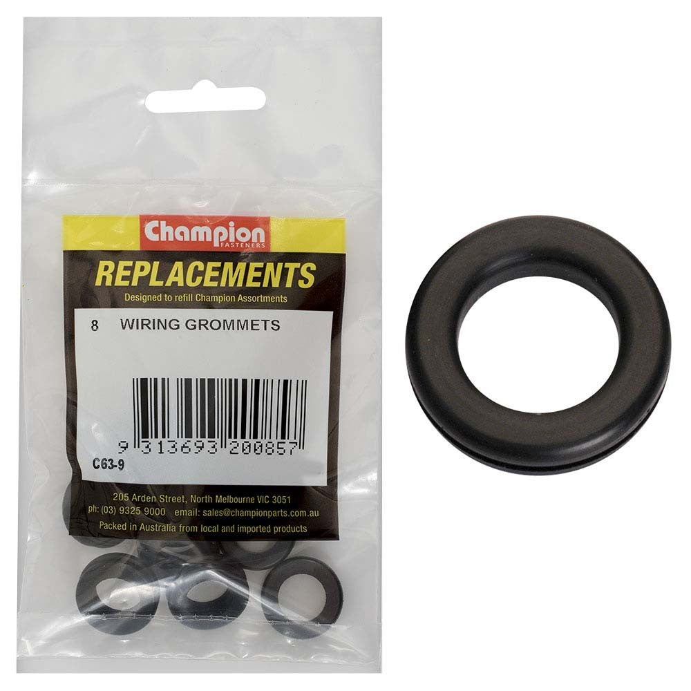 Champion C63-9 Wiring Grommet M12 x 16 x 20mm - 8/Pack