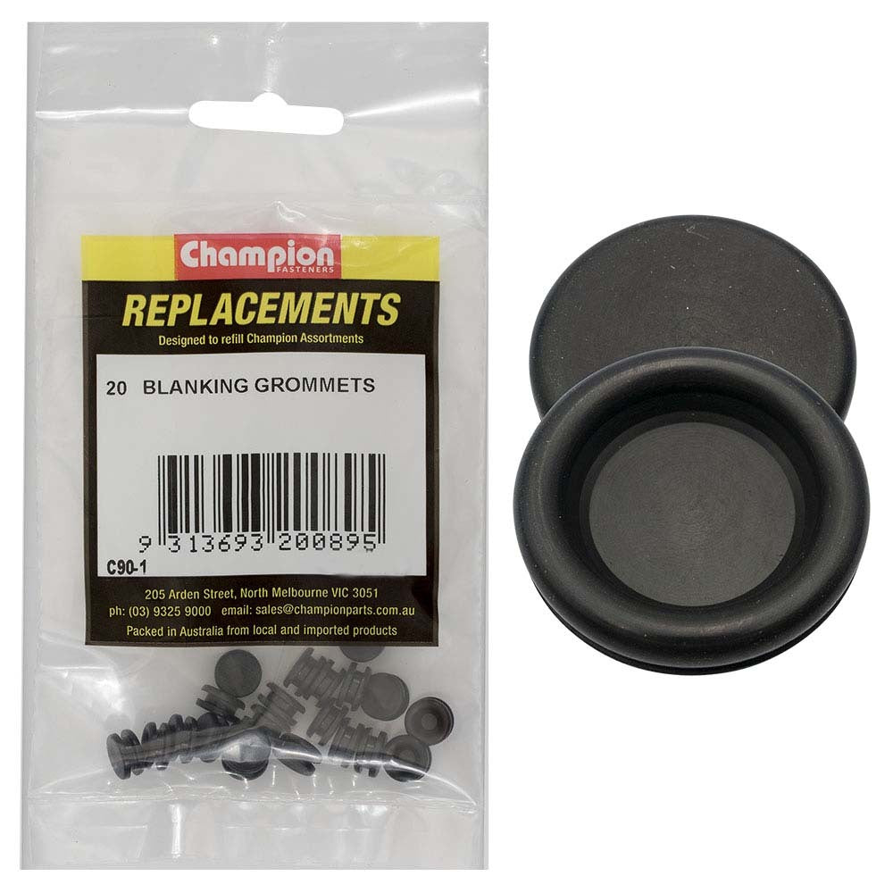 Champion C90-1 Rubber Blanking Grommet 8mm - 20/Pack