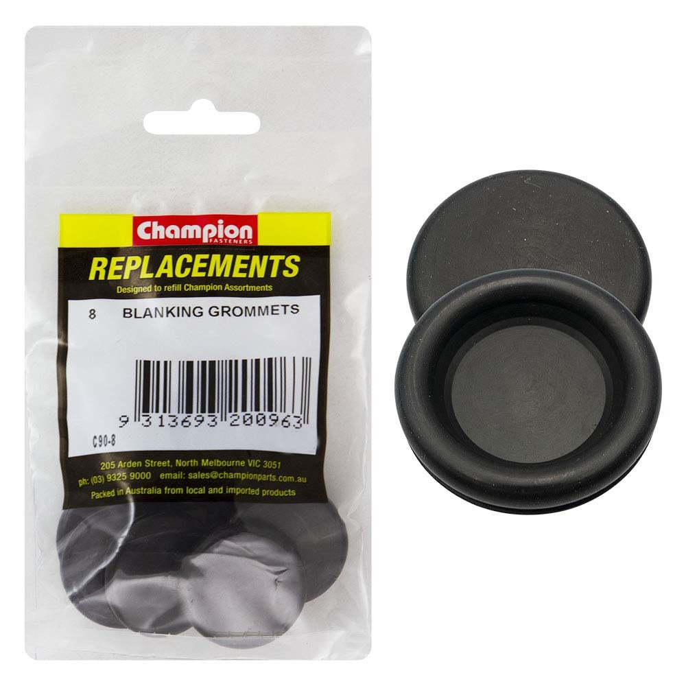 Champion C90-8 Rubber Blanking Grommet 28mm" - 8/Pack