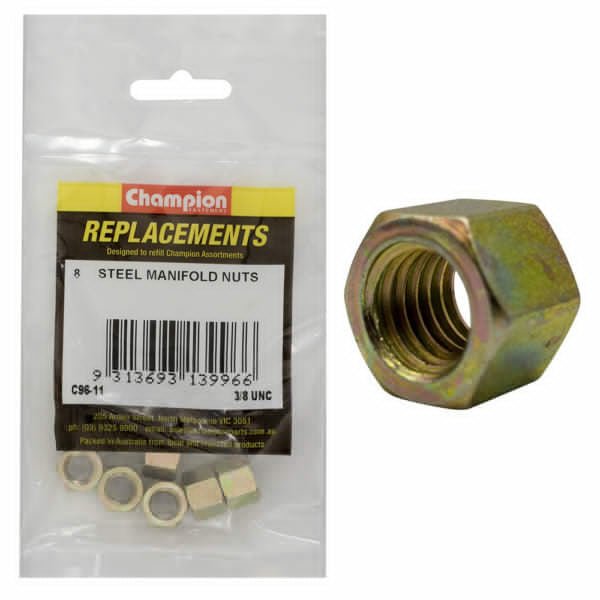 Champion C96 Hex Manifold Nut Steel - UNC - AIMS Industrial Supplies