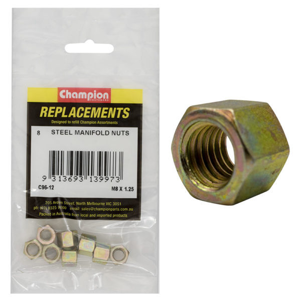 Champion C96 Hex Nut Manifold Steel - Metric1