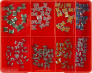 Champion CA111 Low Profile Mini Blade Fuse Assortment Kit - 120 Pieces - AIMS Industrial Supplies