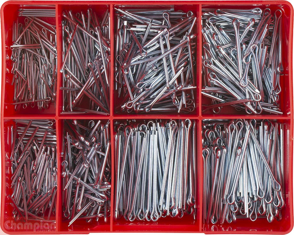 Champion CA1152 Split Pin Assortment Kit, 800 Pieces - AIMS Industrial Supplies