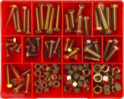 Champion CA120 UNF Set Screw and Nut Assortment Kit, 113 Pieces - AIMS Industrial Supplies