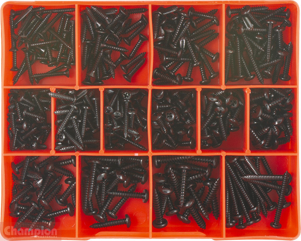 Champion CA1200 Pan Head Phillips Self Tapping Screw Assortment Kit1