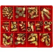 Champion CA132 Brass Fitting (Fuel + Brake Line) Assortment Kit - 111 Pcs - AIMS Industrial Supplies