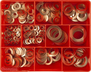 Champion CA1660 Copper Washer Metric Assortment Kit, 260 Pieces - AIMS Industrial Supplies