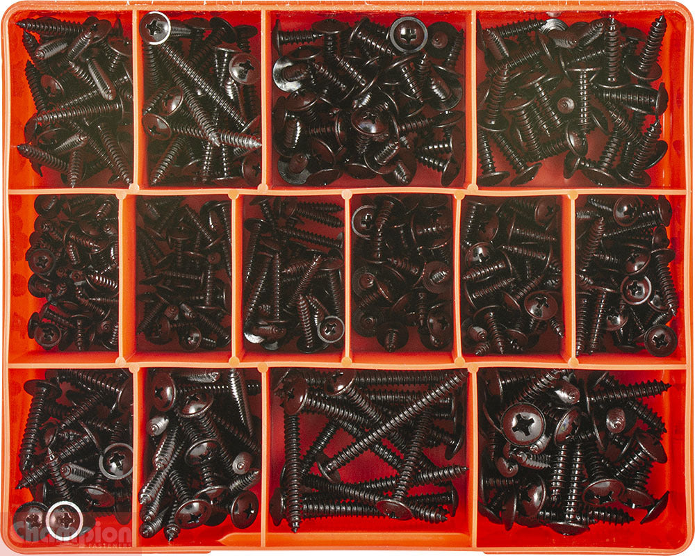 Champion CA1720 Mushroom Head Self Tapping Screw Assortment Kit1