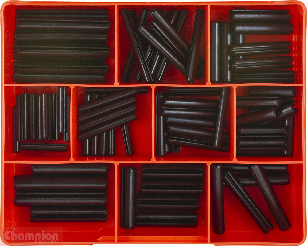 Champion CA1725 Roll Pin Large Metric Assortment Kit, 82 Pieces1