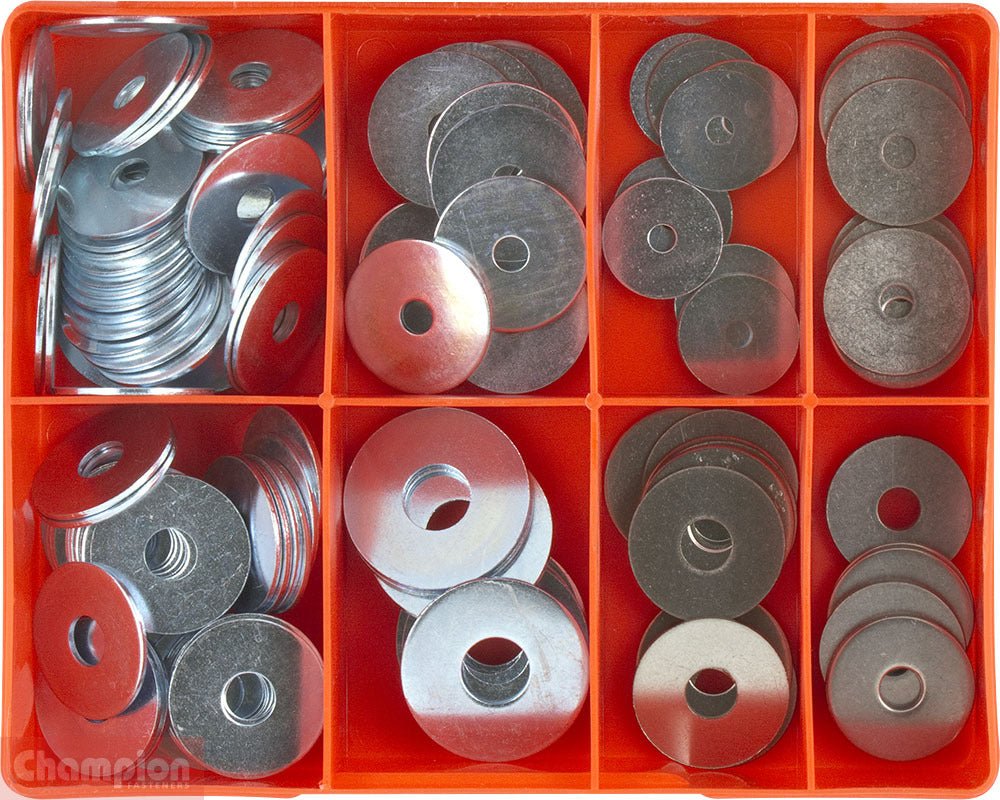 Champion CA1730 Body (Panel) Washer Assortment Kit - 143 Pieces - AIMS Industrial Supplies