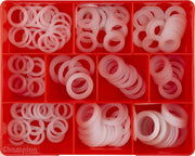 Champion CA1740 Nylon Drain Plug Washer Assortment Kit - 160 Pieces - AIMS Industrial Supplies
