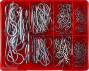 Champion CA1745 R-Clip 1/8" to 1" (Shaft Size) Assortment Kit, 124 Pieces - AIMS Industrial Supplies
