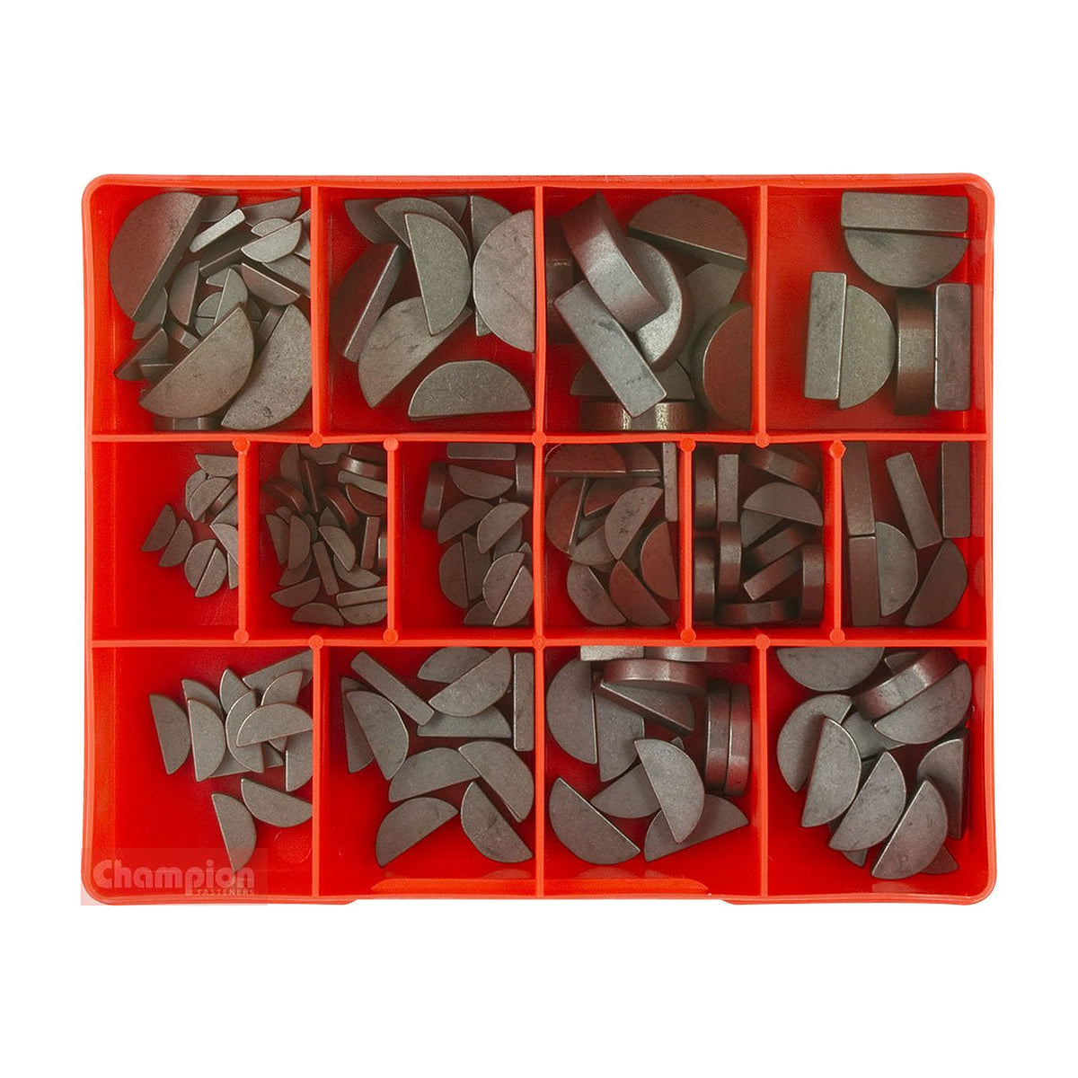 Champion CA177 Woodruff Key Imperial Assortment Kit, 177 Pieces