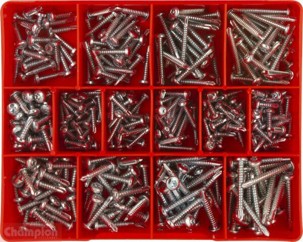 Champion CA1782 Pan Head Torx Self Drilling Screw Z/P Assortment Kit - AIMS Industrial Supplies