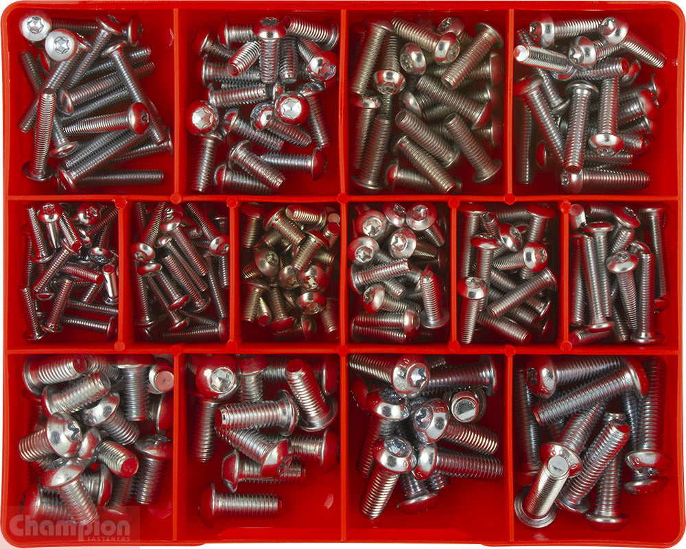 Champion CA1784 Torx Security Button Head Screw Kit, 270 Pcs1