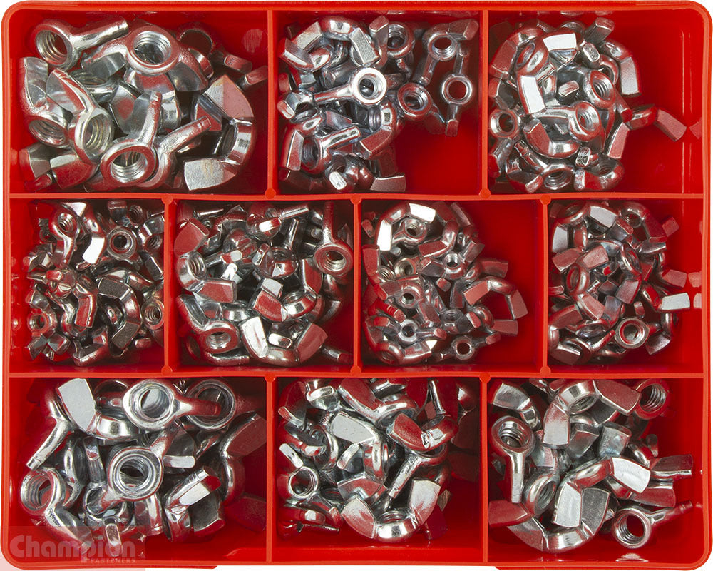 Champion CA1794 Wing Nut Metric and UNC Assortment Kit, 240 Pcs1