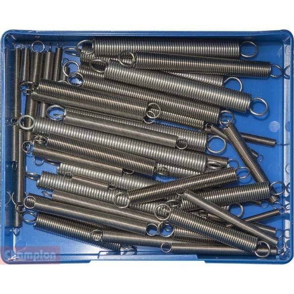 Champion CA1801 Extension Spring Assortment Kit Stainless - 48 Pieces - AIMS Industrial Supplies