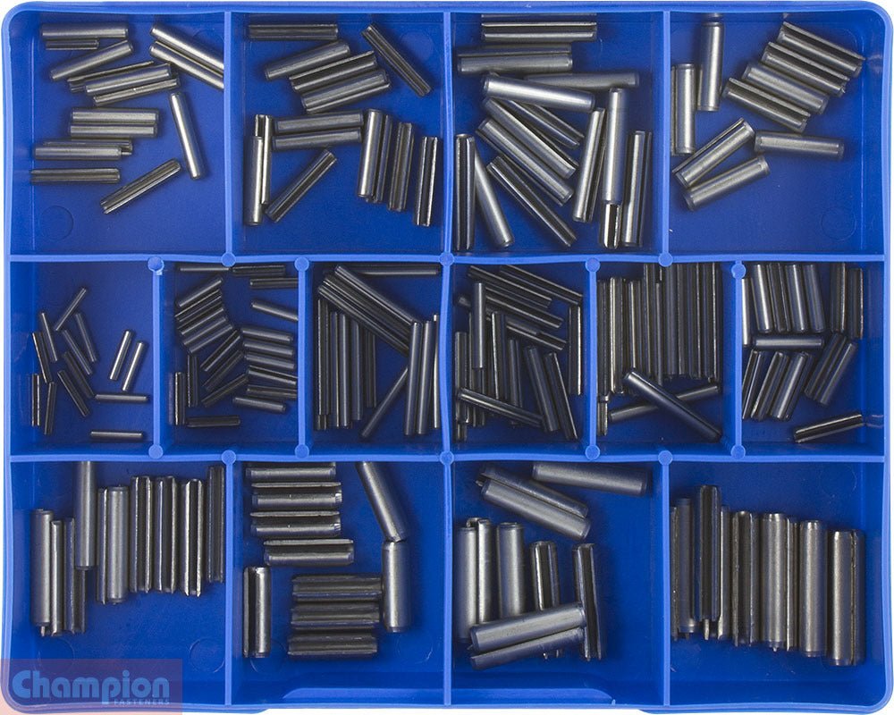 Champion CA1815 Roll Pin Metric Stainless Steel Kit, 210 Pcs - AIMS Industrial Supplies