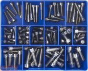 Champion CA1817 Socket Head Cap Screw Metric -316/A4 Kit, 90 Pcs1
