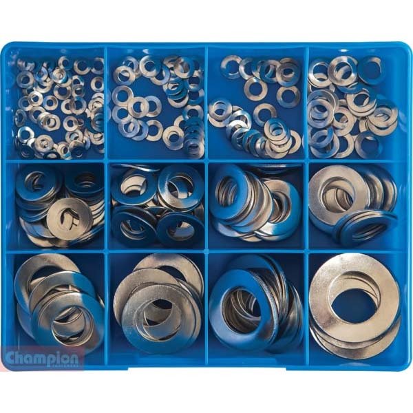 Champion CA1845 Wave Washers Metric Assorment Kit - 304/A2 - 255 Pieces - AIMS Industrial Supplies