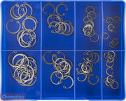 Champion CA1861 Stainless Steel Internal Circlip Kit, 80 Pcs - AIMS Industrial Supplies