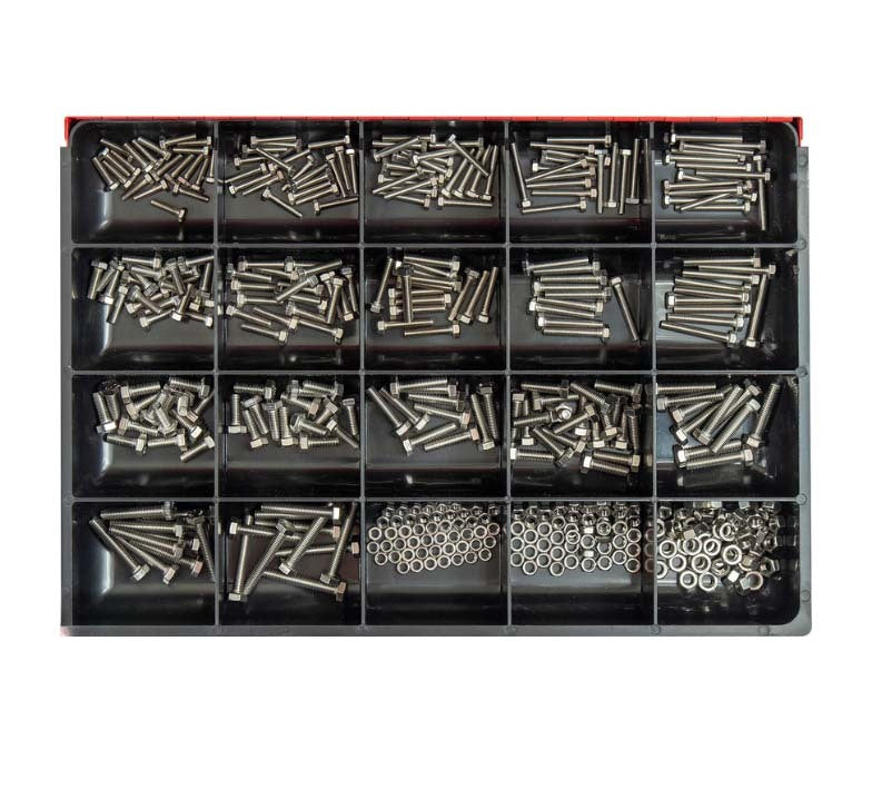 Champion CA1872 Metric Small Set Screw & Nut Stainless Steel Master Kit1