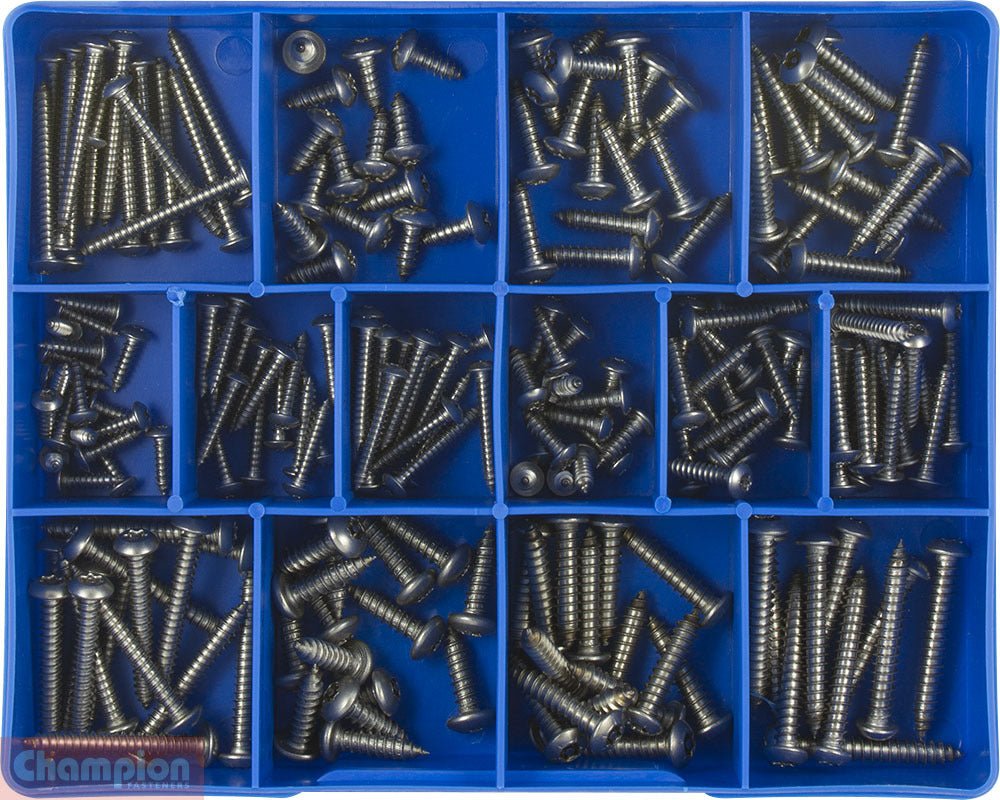 Champion CA1882 Self Tapping Screw Pan TPX - 304/A2 Kit - AIMS Industrial Supplies