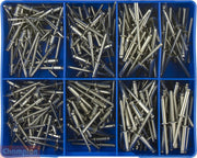 Champion CA1894 Stainless (304/A2) Blind Rivet Assortment Kit, 330 Pcs - AIMS Industrial Supplies